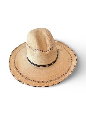 Gus Crown palm leaf cowboy hat -  d.a. hats by Avelar. SZ 6
